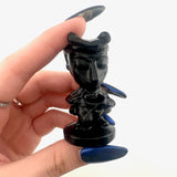 Jack, Sally, Lock, Shock, and Barrel Nightmare Before Christmas Obsidian Carving, Obsidian Nightmare Before Christmas Carving, B-68