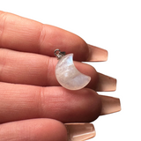 Dainty Gemstone Pendant - High Quality Crystal Pendant - Silver Crystal Pendant