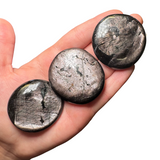 Gemstone "Cookie" - Crystal Flat Stone - Crystal Worry Stone - Gemstone Palm Stone