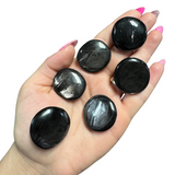 Gemstone Coin - Mini Crystal Worry Stone - Pocket Stone