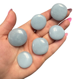 Gemstone Coin - Mini Crystal Worry Stone - Pocket Stone
