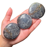 Gemstone "Cookie" - Crystal Flat Stone - Crystal Worry Stone - Gemstone Palm Stone