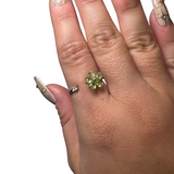 Sterling Silver Adjustable Gemstone Ring - Over 90 Options - Natural Crystal Ring
