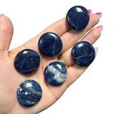 Gemstone Coin - Mini Crystal Worry Stone - Pocket Stone