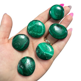 Gemstone Coin - Mini Crystal Worry Stone - Pocket Stone