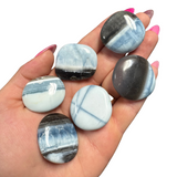 Gemstone Coin - Mini Crystal Worry Stone - Pocket Stone