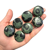 Gemstone Coin - Mini Crystal Worry Stone - Pocket Stone