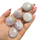 Gemstone Coin - Mini Crystal Worry Stone - Pocket Stone