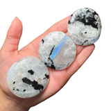 Gemstone "Cookie" - Crystal Flat Stone - Crystal Worry Stone - Gemstone Palm Stone