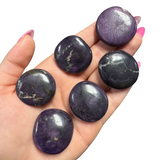 Gemstone Coin - Mini Crystal Worry Stone - Pocket Stone