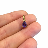 18k Gold Plated Gemstone Pendant - Sterling Silver Gemstone Pendant - Natural Gemstone Pendant