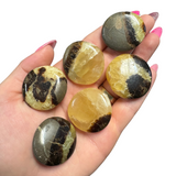 Gemstone Coin - Mini Crystal Worry Stone - Pocket Stone