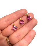 18k Gold Plated Gemstone Pendant - Sterling Silver Gemstone Pendant - Natural Gemstone Pendant