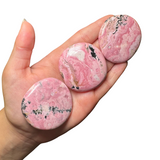 Gemstone "Cookie" - Crystal Flat Stone - Crystal Worry Stone - Gemstone Palm Stone