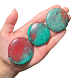 Gemstone "Cookie" - Crystal Flat Stone - Crystal Worry Stone - Gemstone Palm Stone