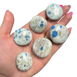 Gemstone Coin - Mini Crystal Worry Stone - Pocket Stone