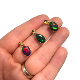 18k Gold Plated Gemstone Pendant - Sterling Silver Gemstone Pendant - Natural Gemstone Pendant