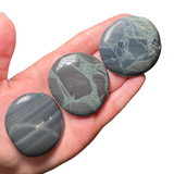 Gemstone "Cookie" - Crystal Flat Stone - Crystal Worry Stone - Gemstone Palm Stone