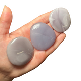 Gemstone "Cookie" - Crystal Flat Stone - Crystal Worry Stone - Gemstone Palm Stone