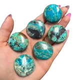 Gemstone Coin - Mini Crystal Worry Stone - Pocket Stone