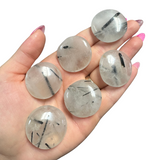 Gemstone Coin - Mini Crystal Worry Stone - Pocket Stone