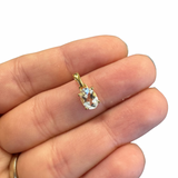 18k Gold Plated Gemstone Pendant - Sterling Silver Gemstone Pendant - Natural Gemstone Pendant