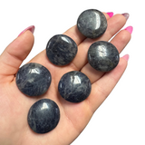 Gemstone Coin - Mini Crystal Worry Stone - Pocket Stone