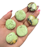 Gemstone Coin - Mini Crystal Worry Stone - Pocket Stone