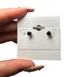 Sterling Silver Gemstone Studs - Crystal Earrings - Natural Gemstone Silver Studs