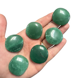 Gemstone Coin - Mini Crystal Worry Stone - Pocket Stone