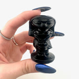 Jack, Sally, Lock, Shock, and Barrel Nightmare Before Christmas Obsidian Carving, Obsidian Nightmare Before Christmas Carving, B-68