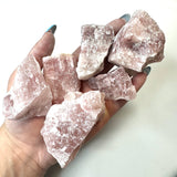 Strawberry Calcite Rough, Rough Pink Calcite, Raw Strawberry Calcite, Natural Strawberry Calcite