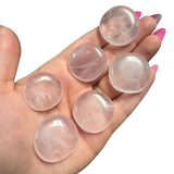 Gemstone Coin - Mini Crystal Worry Stone - Pocket Stone