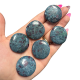 Gemstone Coin - Mini Crystal Worry Stone - Pocket Stone