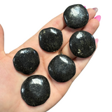 Gemstone Coin - Mini Crystal Worry Stone - Pocket Stone