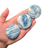Gemstone "Cookie" - Crystal Flat Stone - Crystal Worry Stone - Gemstone Palm Stone