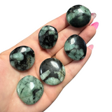 Gemstone Coin - Mini Crystal Worry Stone - Pocket Stone