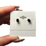 Sterling Silver Gemstone Studs - Crystal Earrings - Natural Gemstone Silver Studs
