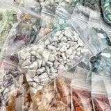 25pc Natural Stone Chip Set, Mini Crystal Chips Set, Gemstone Chip Set