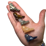 Mini Bird Carving - Gemstone Bird Carving - Crystal Bird Carving