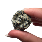 Mini Rose Carving - Gemstone Rose Carving - Crystal Rose Carving