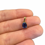 18k Gold Plated Gemstone Pendant - Sterling Silver Gemstone Pendant - Natural Gemstone Pendant