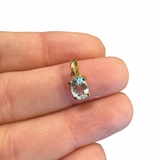 18k Gold Plated Gemstone Pendant - Sterling Silver Gemstone Pendant - Natural Gemstone Pendant