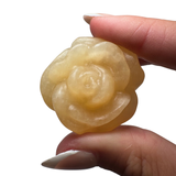 Mini Rose Carving - Gemstone Rose Carving - Crystal Rose Carving