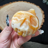 Halloween Gemstone Carving - Large, Medium, Small Crystal Halloween Carving - Spooky Crystal Carving #1