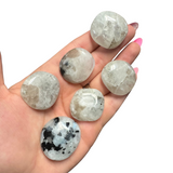 Gemstone Coin - Mini Crystal Worry Stone - Pocket Stone