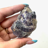 One Raw Amethyst Stone, Rough Amethyst, Amethyst from India, Natural Amethyst Stone, Dark Amethyst
