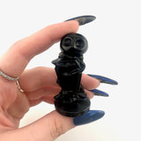 Jack, Sally, Lock, Shock, and Barrel Nightmare Before Christmas Obsidian Carving, Obsidian Nightmare Before Christmas Carving, B-68