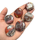 Gemstone Coin - Mini Crystal Worry Stone - Pocket Stone