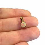 18k Gold Plated Gemstone Pendant - Sterling Silver Gemstone Pendant - Natural Gemstone Pendant